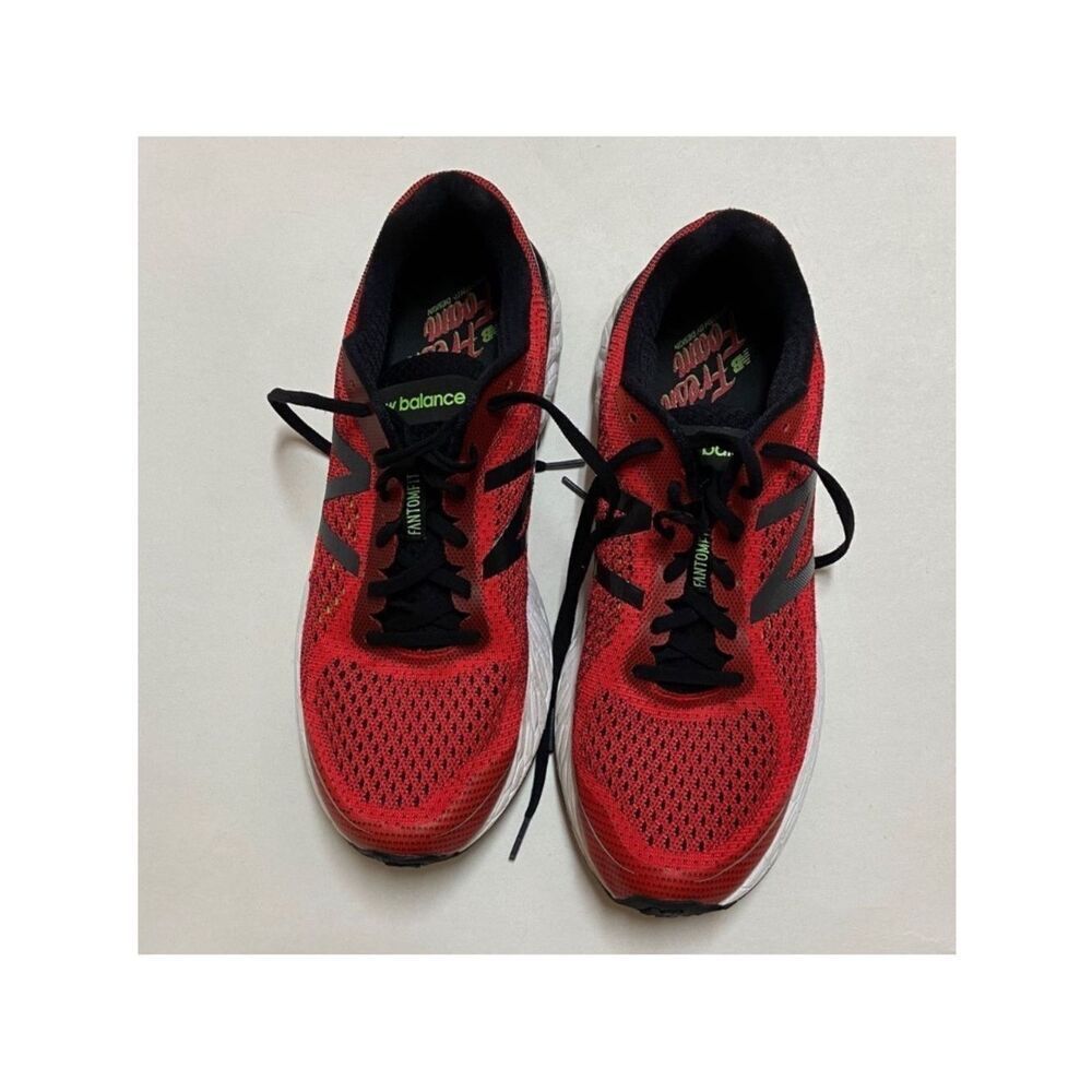MVNGORB2 New Balance Red Running Energy Red Lime Shoes - Men's.  Size 11